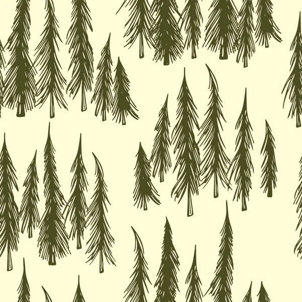Spruce sömlösa mönster — Stock vektor