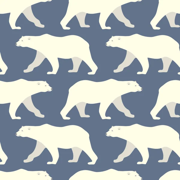 Niedźwiedzie polarne wzór — Wektor stockowy