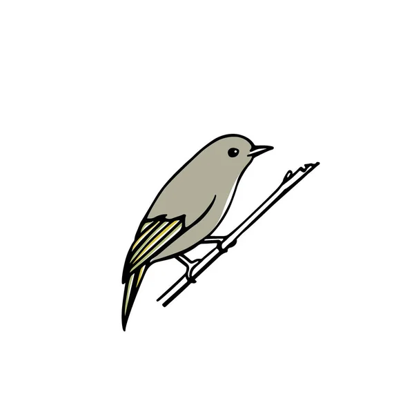 Handritad fågel — Stock vektor