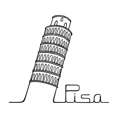 Pisa şehir poster
