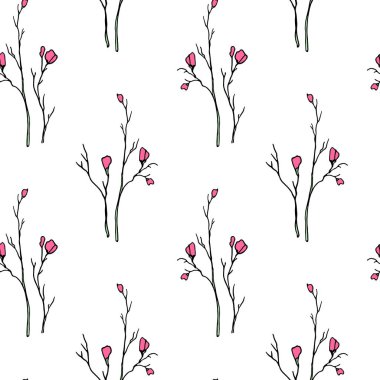 bahar çiçekleri deseni