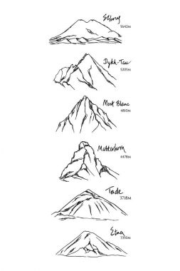 Dağ doruklarına el çekilmiş