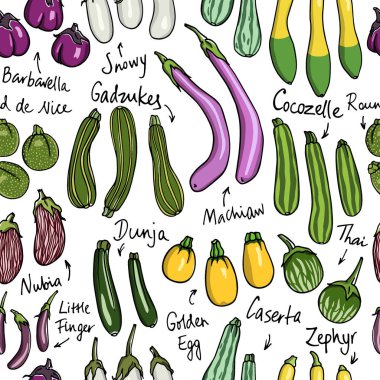 Sebzeler dikişsiz desen