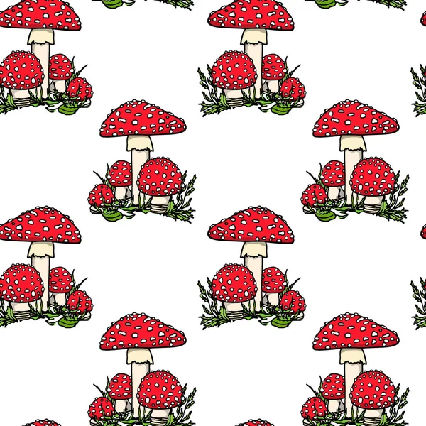 Amanita seamless modeli