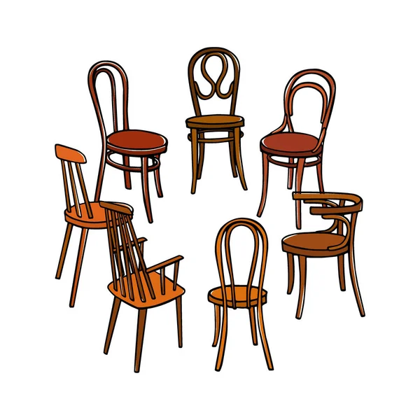 Grup terapisi illüstrasyon