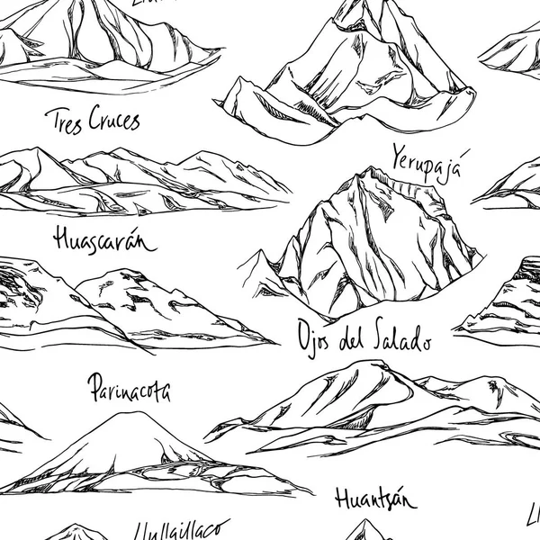 Patrón de picos de montaña — Archivo Imágenes Vectoriales