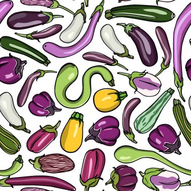 Sebzeler dikişsiz desen