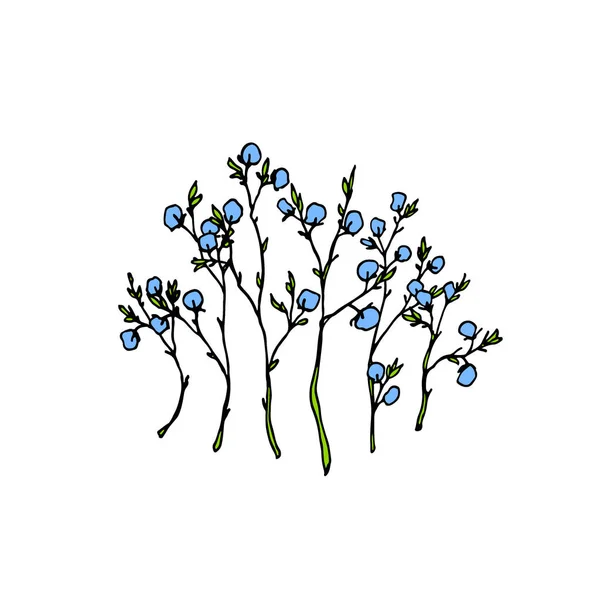 Ilustración de flores de primavera — Vector de stock