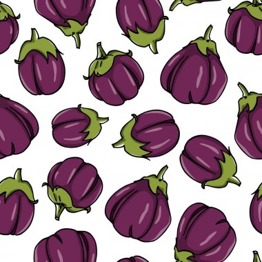 Sebzeler dikişsiz desen