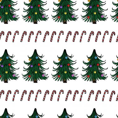 Noel Dikişsiz desen vektör