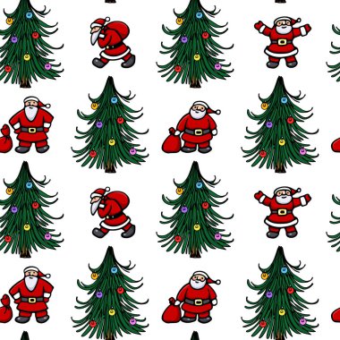 Noel Dikişsiz desen vektör