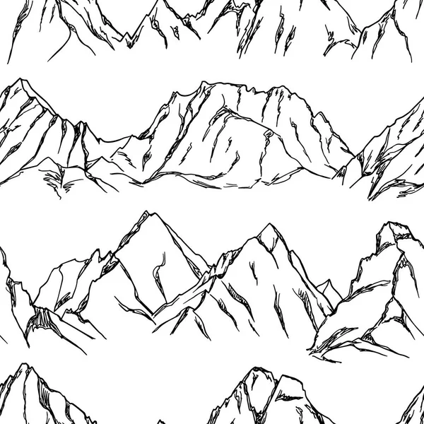 Mountain peaks pattern — Stock Vector