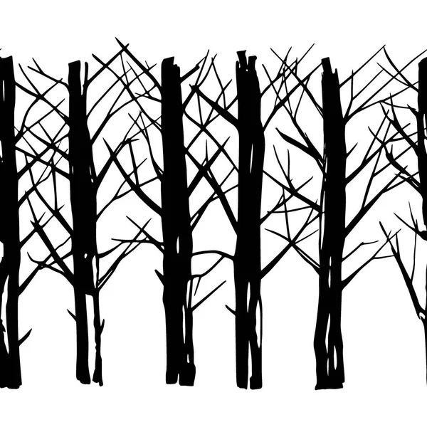 Modèle de forêt d'hiver — Image vectorielle