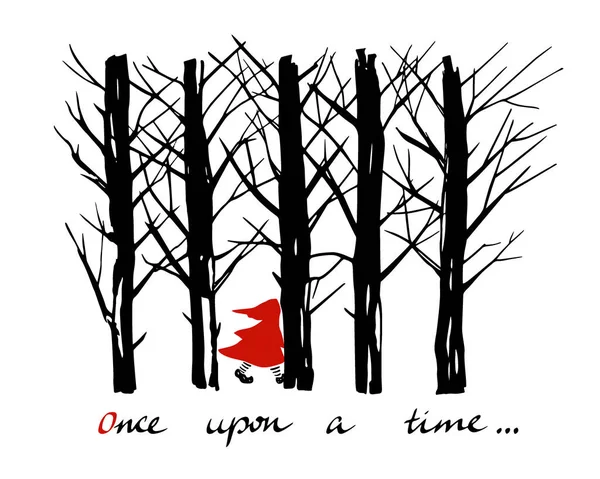 Illustration Chaperon rouge — Image vectorielle