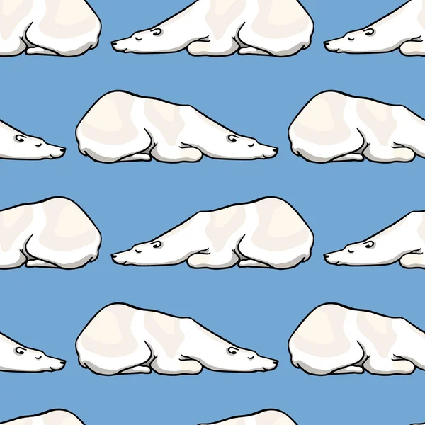 Patrón de osos polares — Vector de stock
