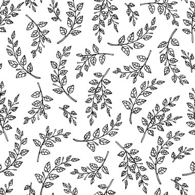 El çizimi çiçek deseni