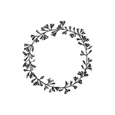 Elle çizilmiş ginkgo 