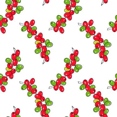 Elle çizilmiş organik bitki deseni