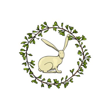 Paskalya kartı vektör