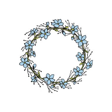 el çekilmiş çiçek çelenk