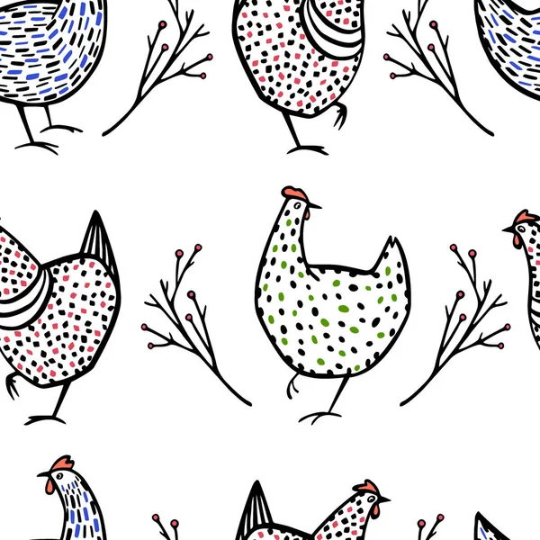 Modèle de poulet vectoriel — Image vectorielle