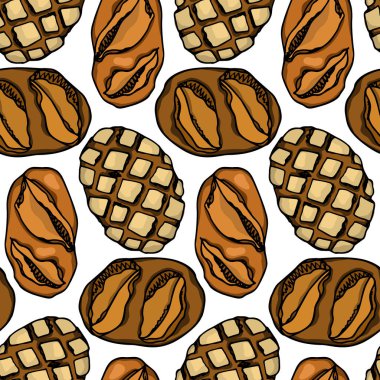 Elle çizilmiş Alman ekmek deseni
