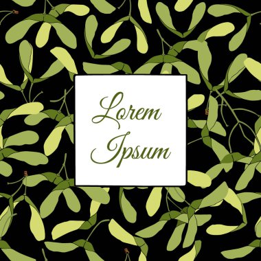 Elle çizilmiş akçaağaç tohumları