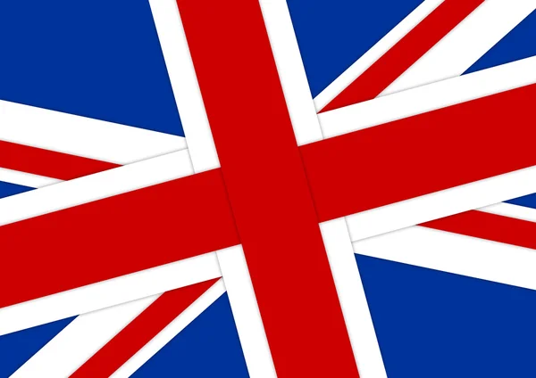 Arka plan: Birleşik Krallık (İngiltere) - Union Jack - malzeme Tasarım'bayrağı illüstrasyon vektör — Stok Vektör