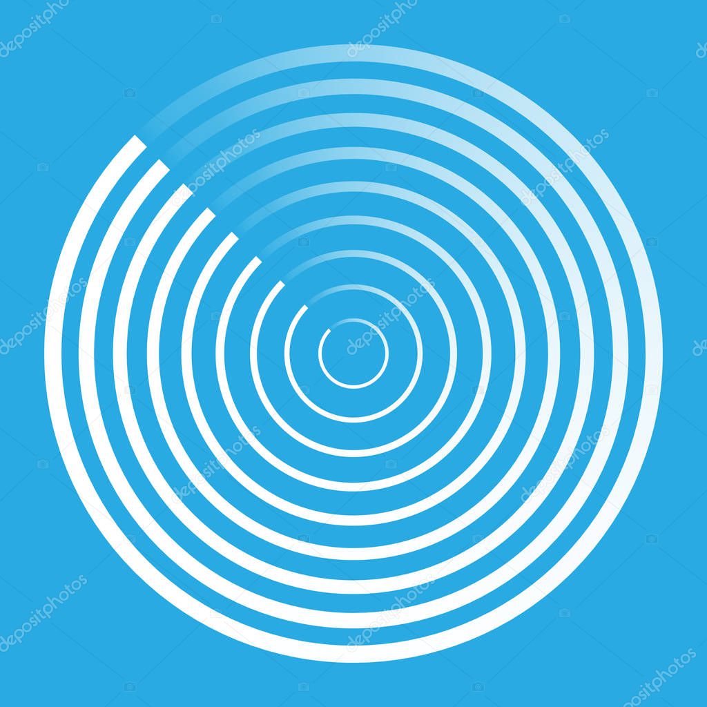 radar abstract icon symbol