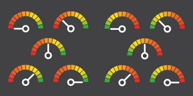 metre işaretleri Infographic ölçer öğesi 