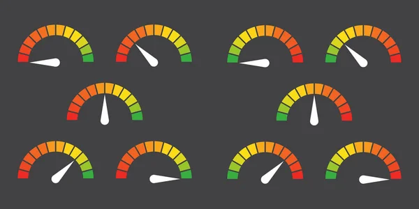 Meter borden infographic gauge element — Stockvector