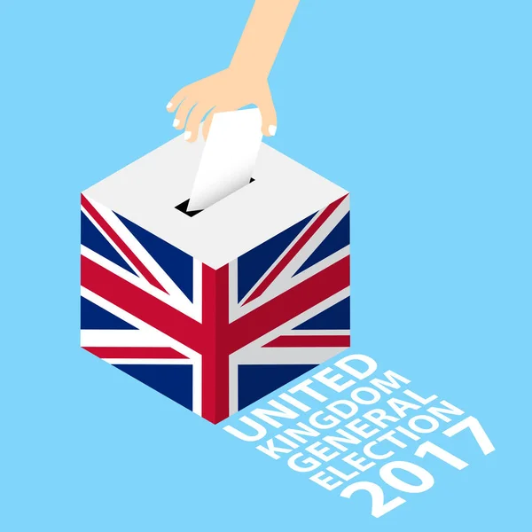 Verenigd Koninkrijk Groot-Brittannië algemene verkiezingen 2017 — Stockvector