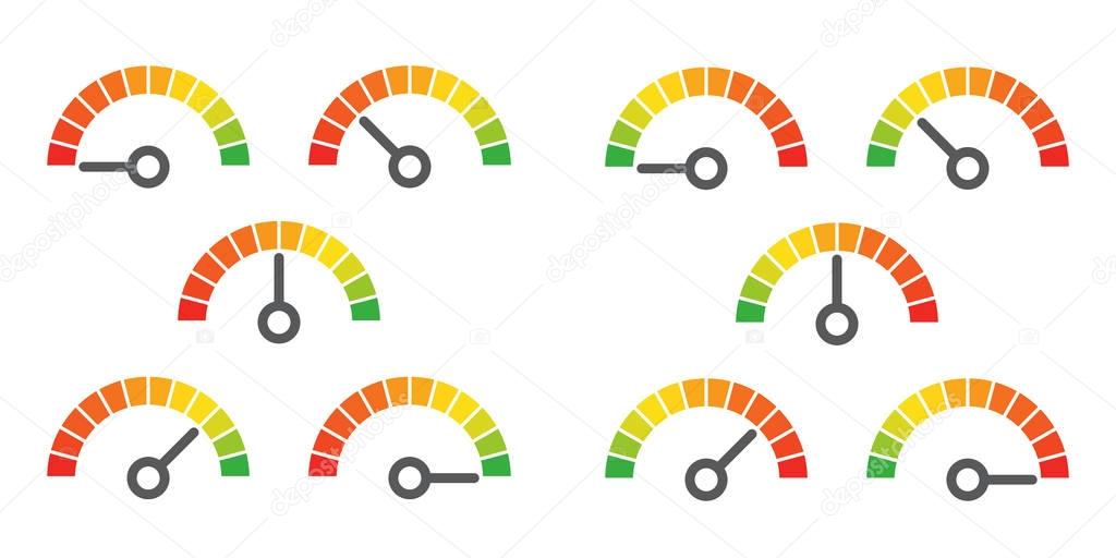 meter signs infographic gauge element 