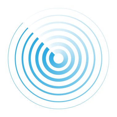 Radar soyut simgesi işareti sembol logosu 