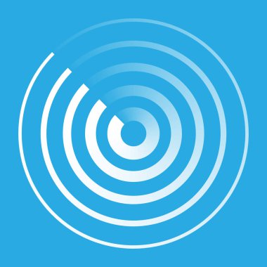 Radar soyut simgesi işareti sembol logosu