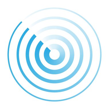 Radar soyut simgesi işareti sembol logosu