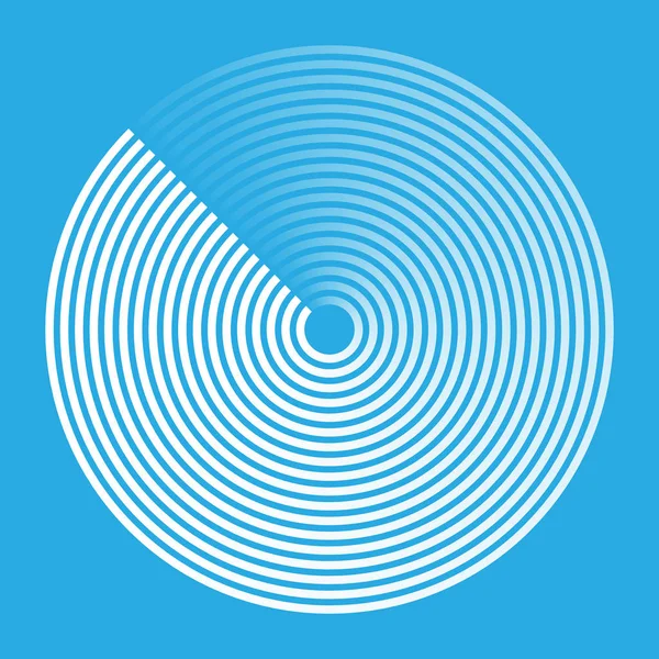 Radar abstrait icône signe symbole logo — Image vectorielle