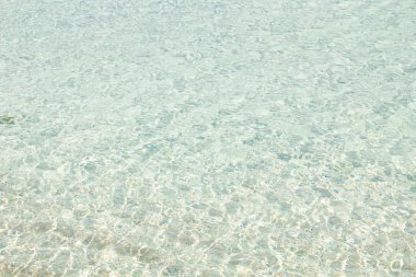 Beyaz kumlu plaj La Cinta, Sardunya, İtalya