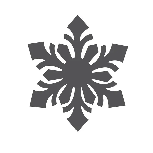 Snowflake Icon graphic. vector illustration, Icon on white — Stock Vector