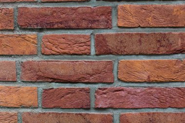 pişmiş kil tuğla tarafından oluşturulan desen olsun togheter bir duvar inşa etmek