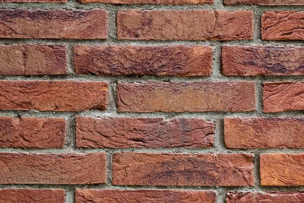 Close Up de uma parede de tijolo exterior antigo — Fotografia de Stock