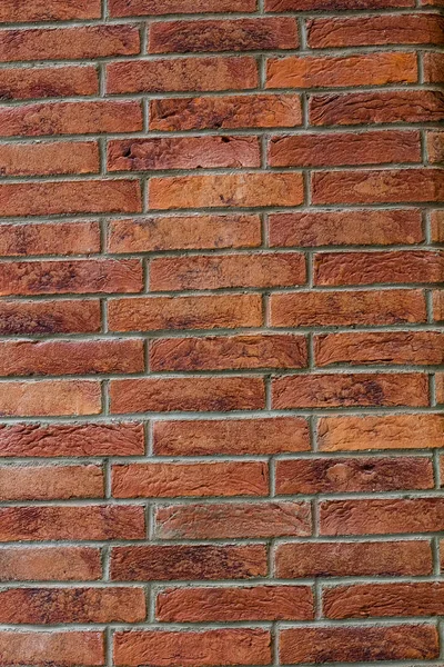 오래 된 붉은 벽돌 벽이 닫히다 — 스톡 사진