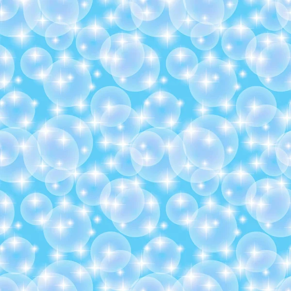 Licht auf blauem Hintergrund - Vektor-Illustration, Grafik-Design nützlich für Ihr Design. leuchtend blauer abstrakter weihnachtlicher Hintergrund mit weißen Schneeflocken — Stockvektor