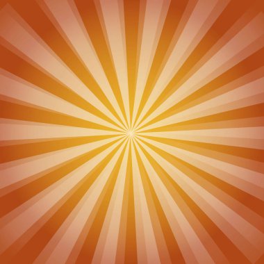 parlak güneş ray arka plan. Güneş Sunburst desen. Turuncu ışınları yaz arka plan. yapraklara arka plan. popüler yıldız patlaması arka plan televizyon vintage. Vektör çizim tasarım.