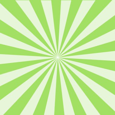 parlak güneş ray arka plan. Güneş Sunburst desen. Yeşil ışınları yaz arka plan. yapraklara arka plan. popüler yıldız patlaması arka plan televizyon vintage. Vektör çizim tasarım.