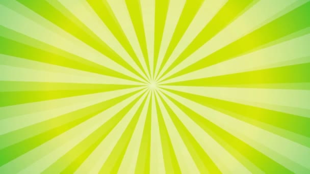 Zonnestraal Starburst stralen achtergrond. Roterende zon straal animatie achtergrond. Geanimeerde stralende zon. Slow Motion video. Close-up bovenaanzicht. — Stockvideo