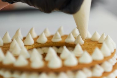 Şef kremalı pasta çanta dekorasyon