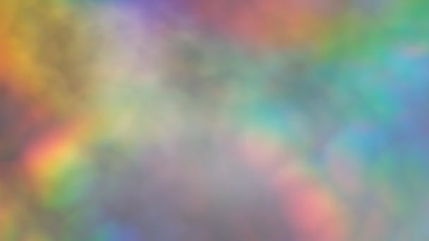 Color neon gradient. Moving abstract blurred background. silver paper with a holographic effect. close up Shot Slow Motion video — 图库视频影像