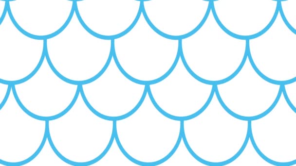 Abstract motion graphics en geanimeerde achtergrond met blauwe cirkels. soepele beweging — Stockvideo