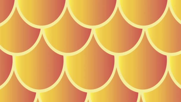 Abstrakt rörlig grafik och animerad bakgrund med gula cirklar. jämn rörlighet — Stockvideo